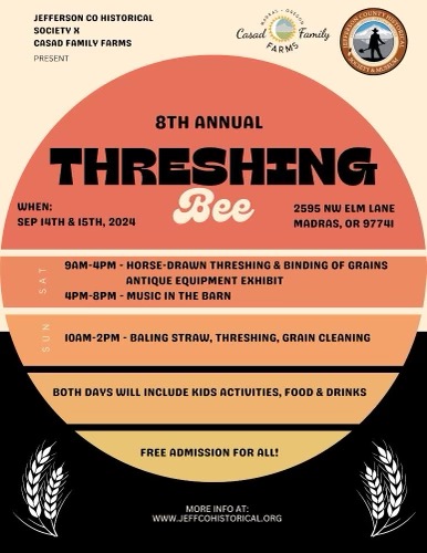 8th Annual Threshing Bee in Madras, OR